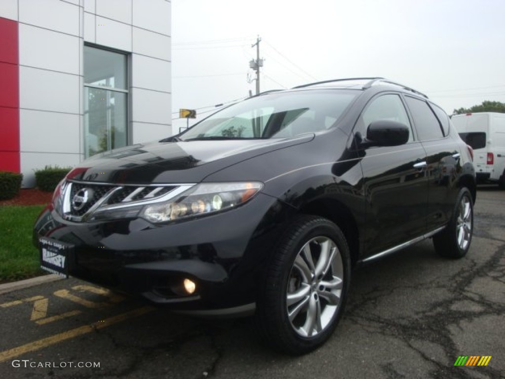 2011 Murano LE AWD - Super Black / Beige photo #1