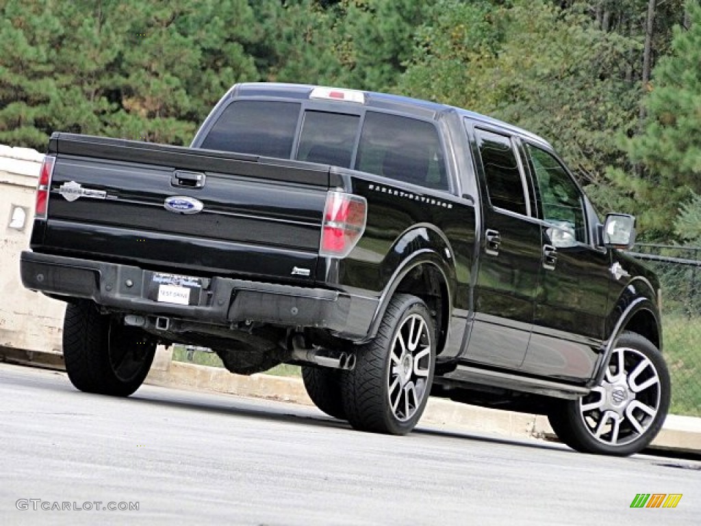 2010 F150 Harley-Davidson SuperCrew - Tuxedo Black / Harley Davidson Lava Red/Black photo #36