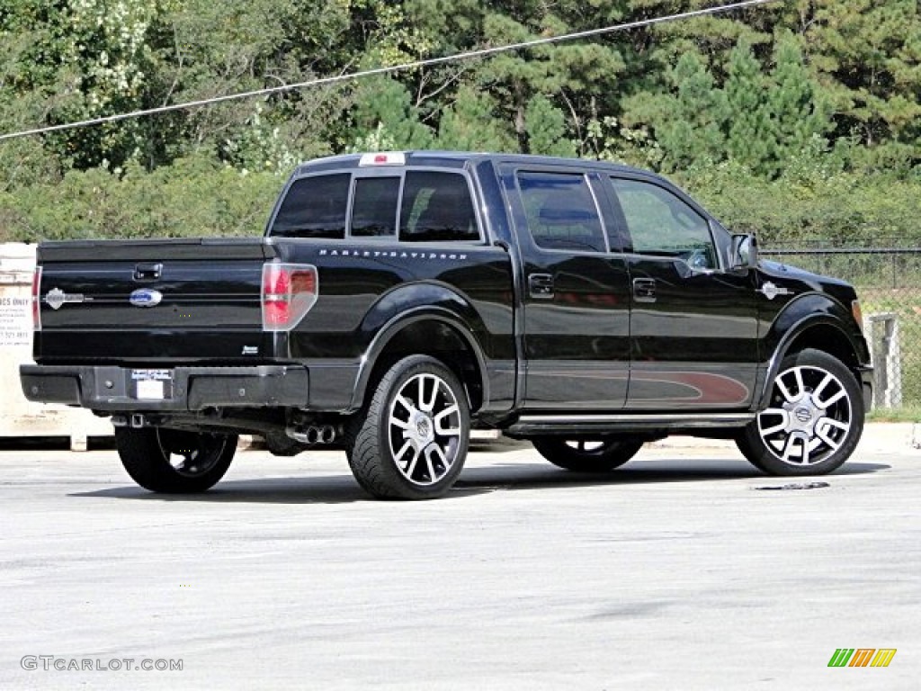 2010 F150 Harley-Davidson SuperCrew - Tuxedo Black / Harley Davidson Lava Red/Black photo #37