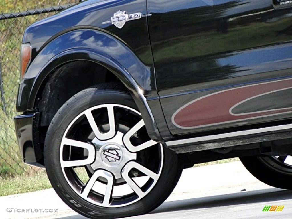 2010 F150 Harley-Davidson SuperCrew - Tuxedo Black / Harley Davidson Lava Red/Black photo #39