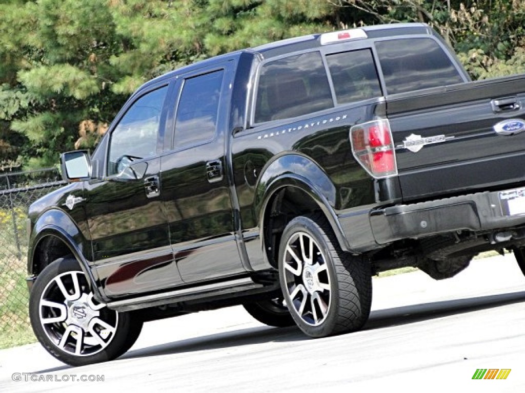 2010 F150 Harley-Davidson SuperCrew - Tuxedo Black / Harley Davidson Lava Red/Black photo #40