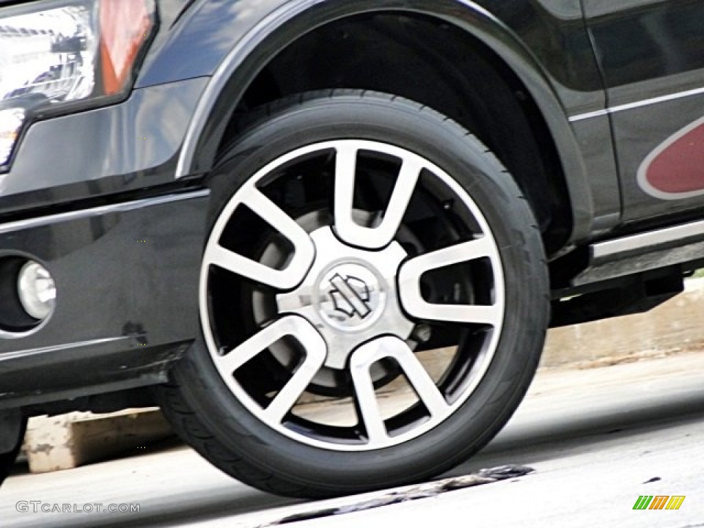 2010 F150 Harley-Davidson SuperCrew - Tuxedo Black / Harley Davidson Lava Red/Black photo #47