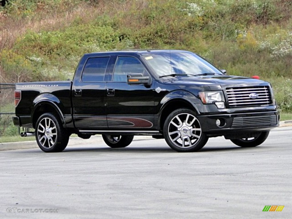 2010 F150 Harley-Davidson SuperCrew - Tuxedo Black / Harley Davidson Lava Red/Black photo #50