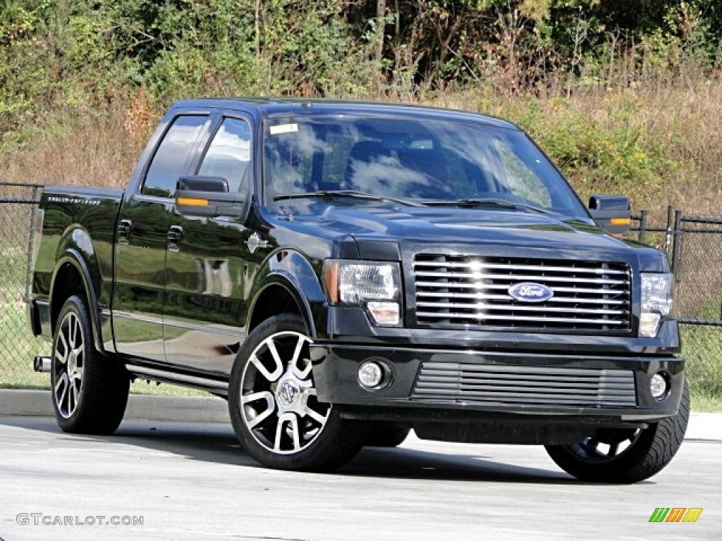 2010 F150 Harley-Davidson SuperCrew - Tuxedo Black / Harley Davidson Lava Red/Black photo #57