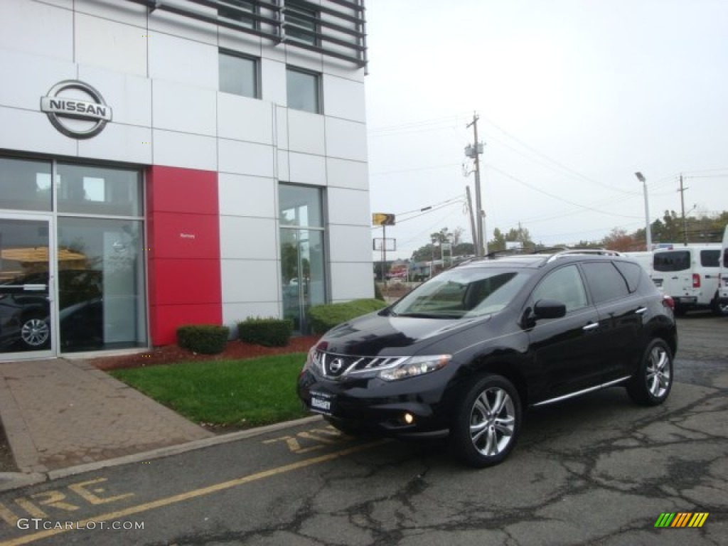 2011 Murano LE AWD - Super Black / Beige photo #27