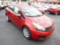 2015 Signal Red Kia Rio 5-Door LX  photo #2