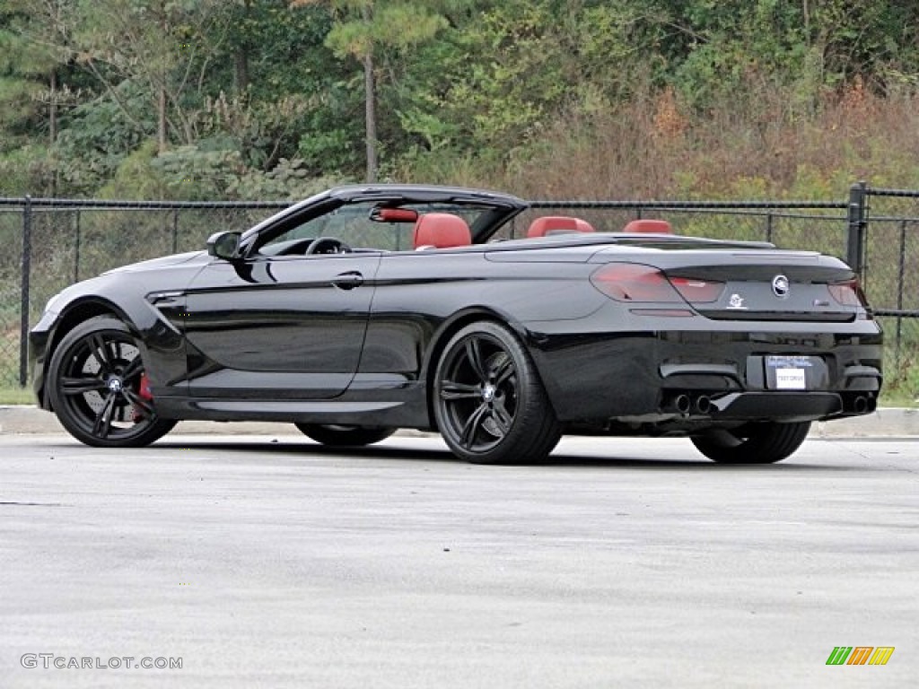 2013 M6 Convertible - Black Sapphire Metallic / Sakhir Orange photo #4