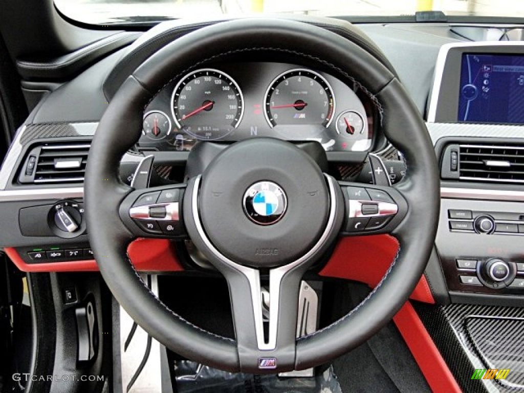 2013 BMW M6 Convertible Sakhir Orange Steering Wheel Photo #98170608