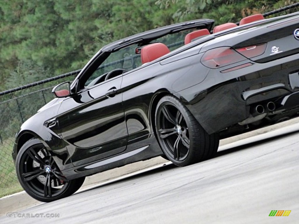 2013 M6 Convertible - Black Sapphire Metallic / Sakhir Orange photo #17