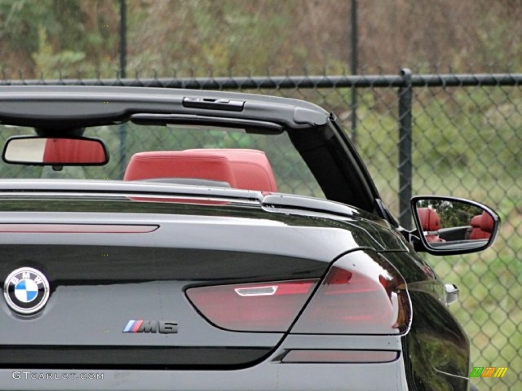 2013 M6 Convertible - Black Sapphire Metallic / Sakhir Orange photo #20