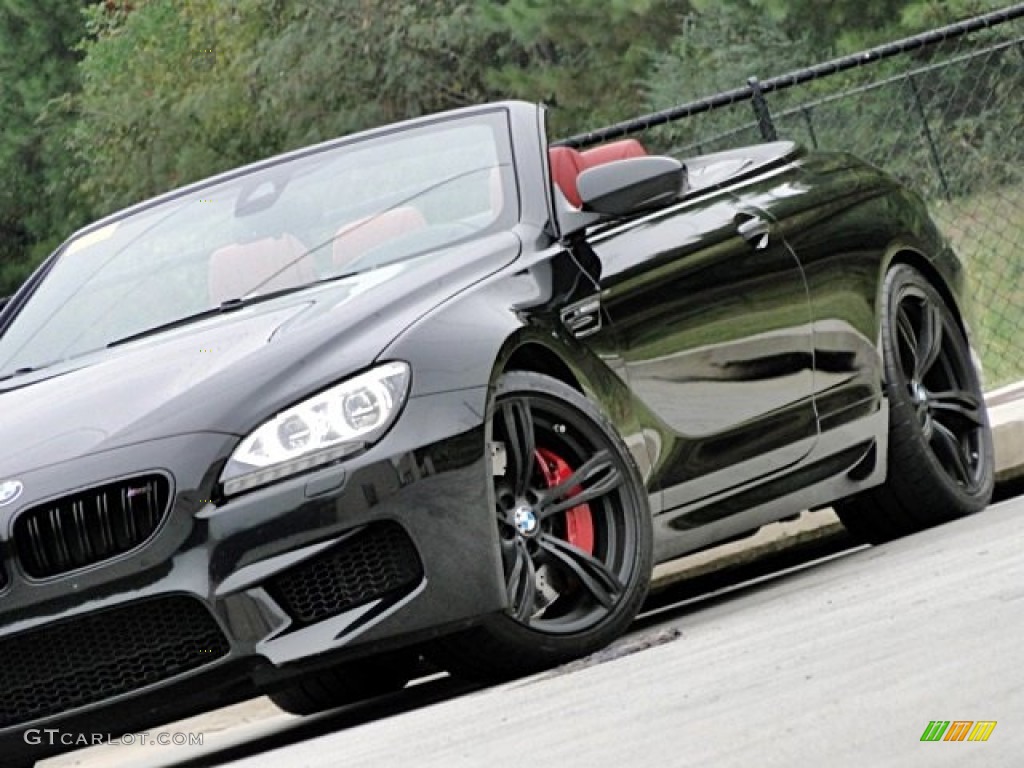 2013 M6 Convertible - Black Sapphire Metallic / Sakhir Orange photo #21
