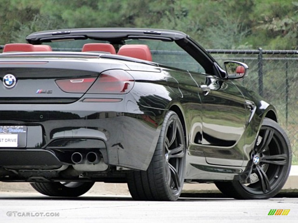 2013 M6 Convertible - Black Sapphire Metallic / Sakhir Orange photo #36