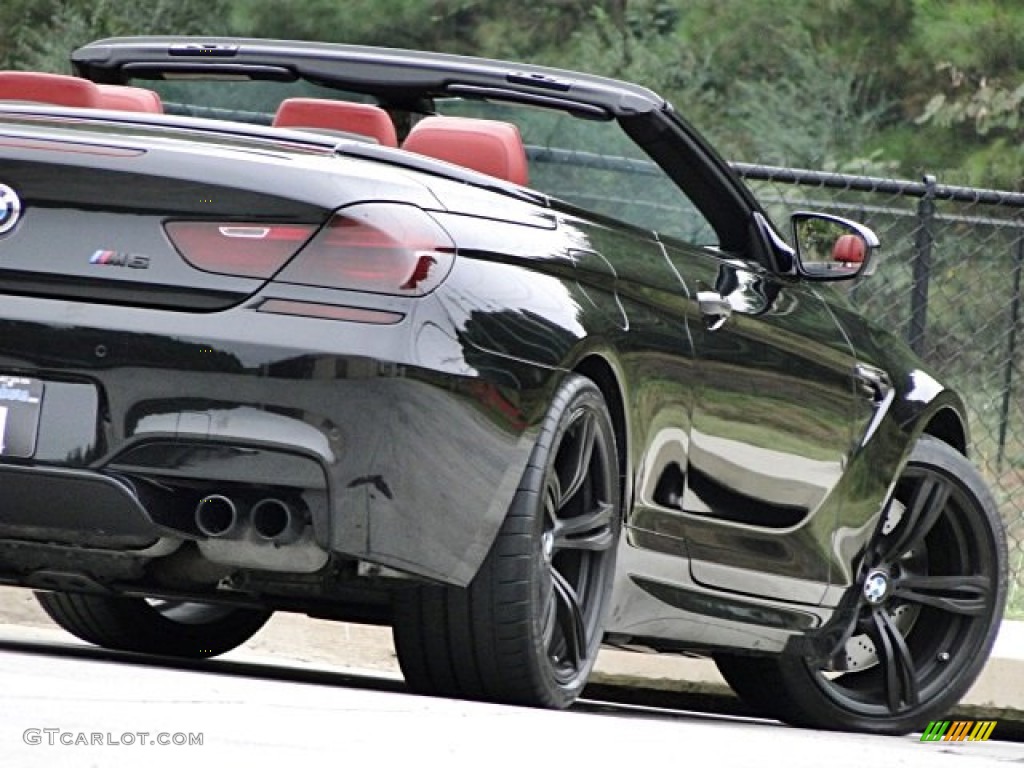 2013 M6 Convertible - Black Sapphire Metallic / Sakhir Orange photo #37