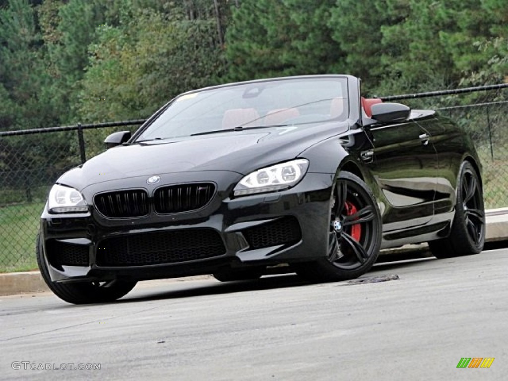 2013 M6 Convertible - Black Sapphire Metallic / Sakhir Orange photo #53