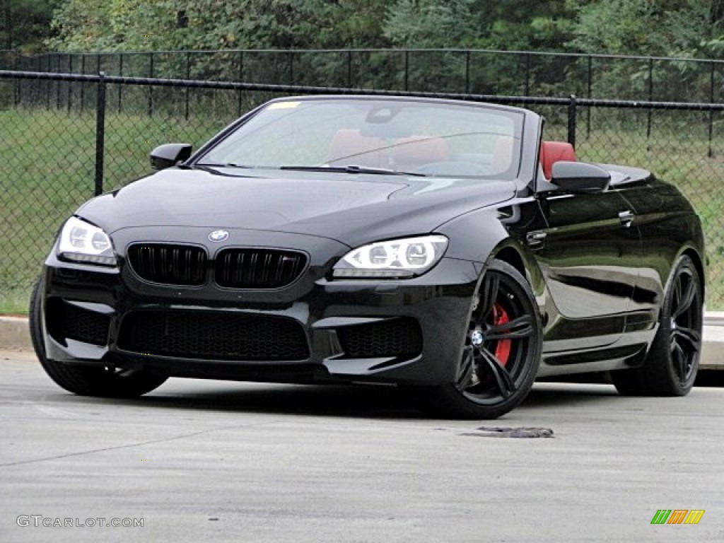 2013 M6 Convertible - Black Sapphire Metallic / Sakhir Orange photo #55