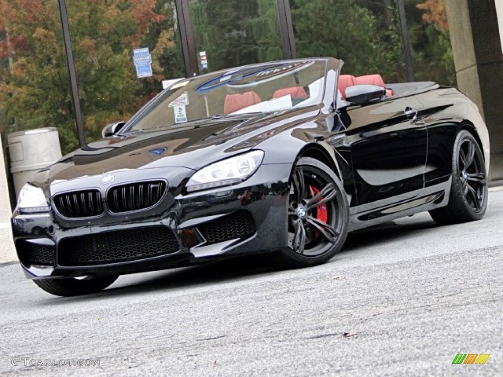 2013 M6 Convertible - Black Sapphire Metallic / Sakhir Orange photo #102
