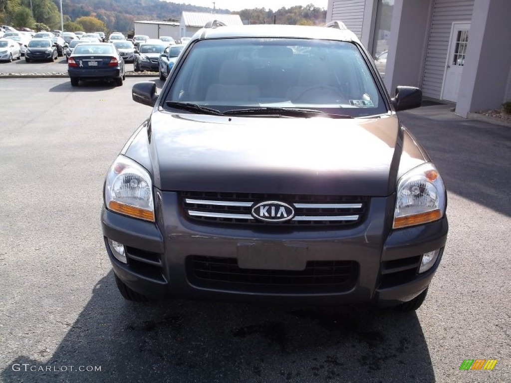 2007 Sportage EX V6 4WD - Smokey Brown / Beige photo #6