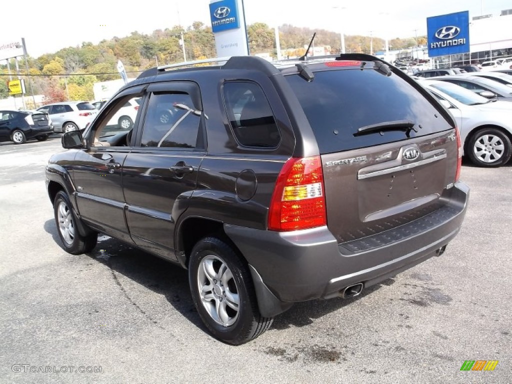 2007 Sportage EX V6 4WD - Smokey Brown / Beige photo #9