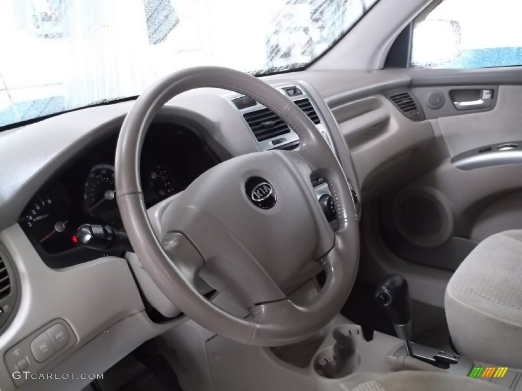 2007 Sportage EX V6 4WD - Smokey Brown / Beige photo #14