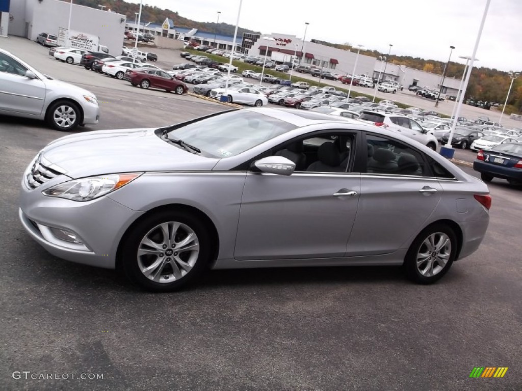 2011 Sonata Limited - Radiant Silver / Gray photo #7