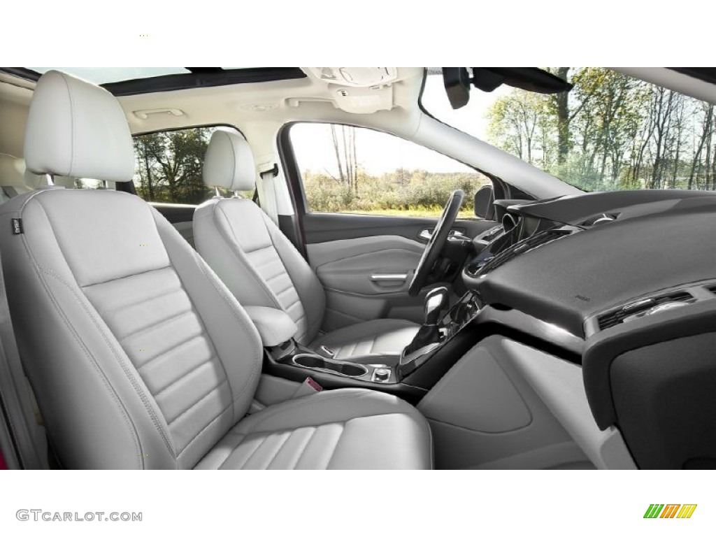 2014 Escape Titanium 2.0L EcoBoost 4WD - White Platinum / Charcoal Black photo #8