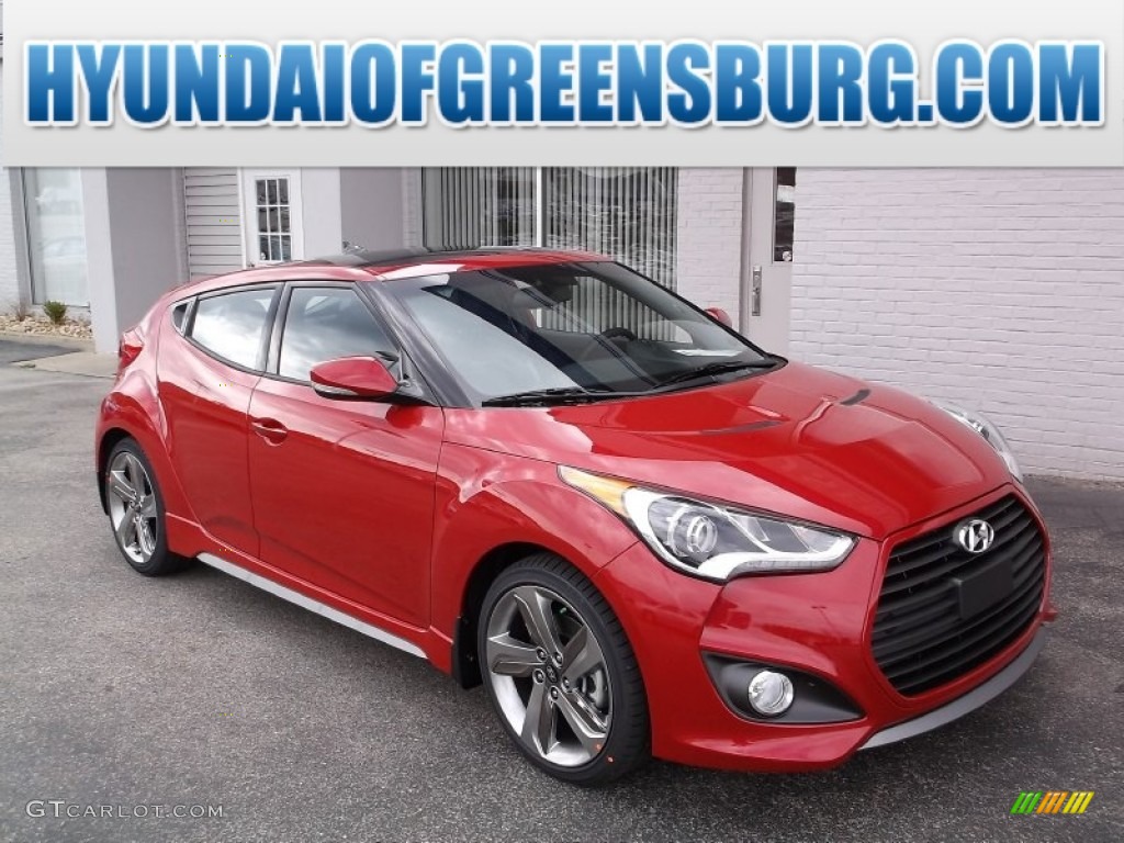 Boston Red Hyundai Veloster