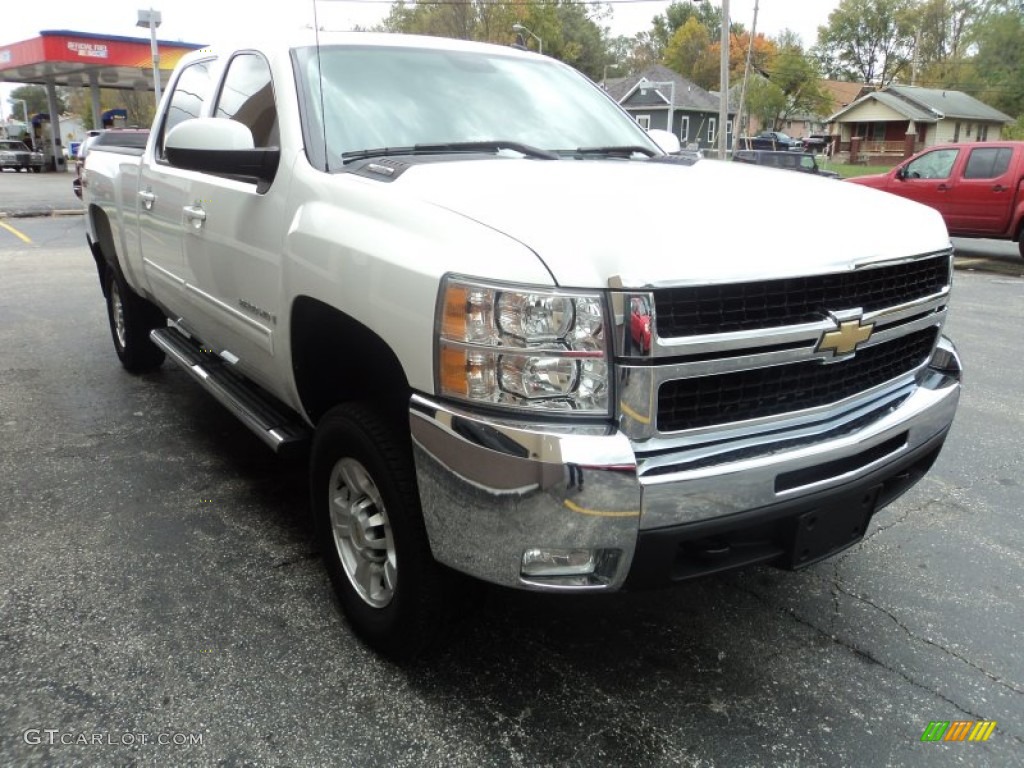 Summit White 2009 Chevrolet Silverado 2500HD LTZ Crew Cab 4x4 Exterior Photo #98177550