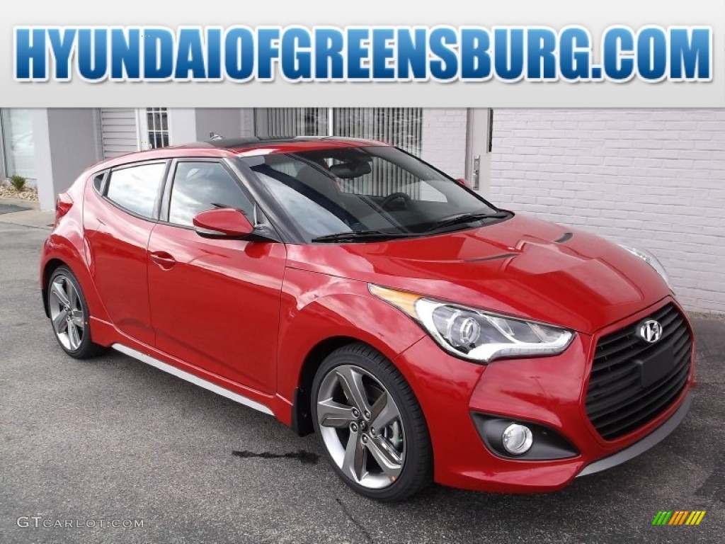 Boston Red Hyundai Veloster