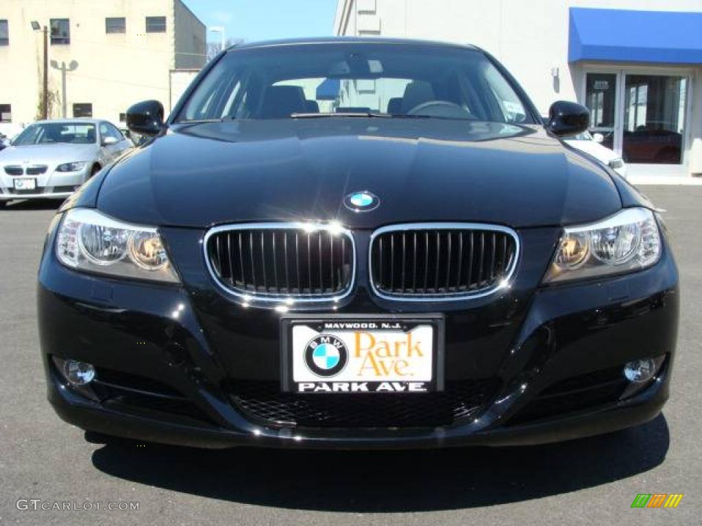 2009 3 Series 328xi Sedan - Jet Black / Black photo #3