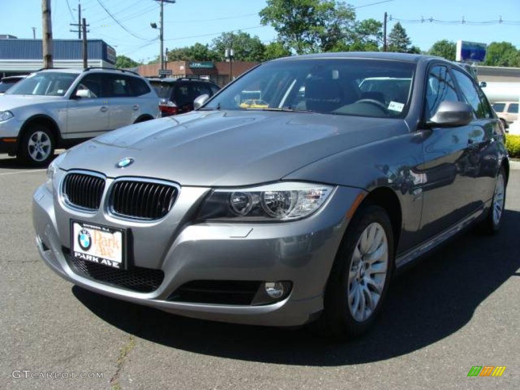 2009 3 Series 328xi Sedan - Space Grey Metallic / Black photo #4