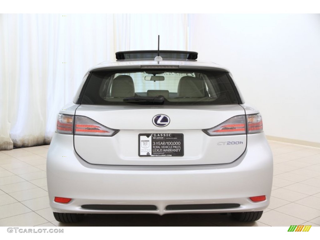 2012 CT 200h Hybrid Premium - Tungsten Silver Pearl / Ecru Nuluxe photo #18