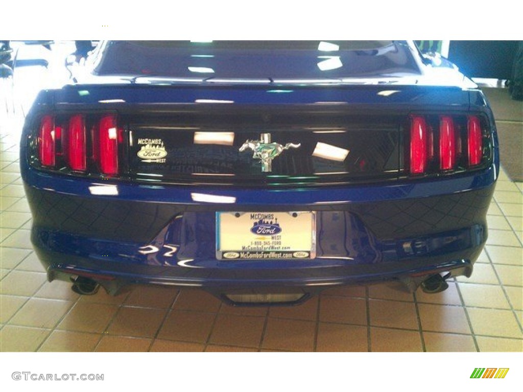 2015 Mustang V6 Coupe - Deep Impact Blue Metallic / Ebony photo #11