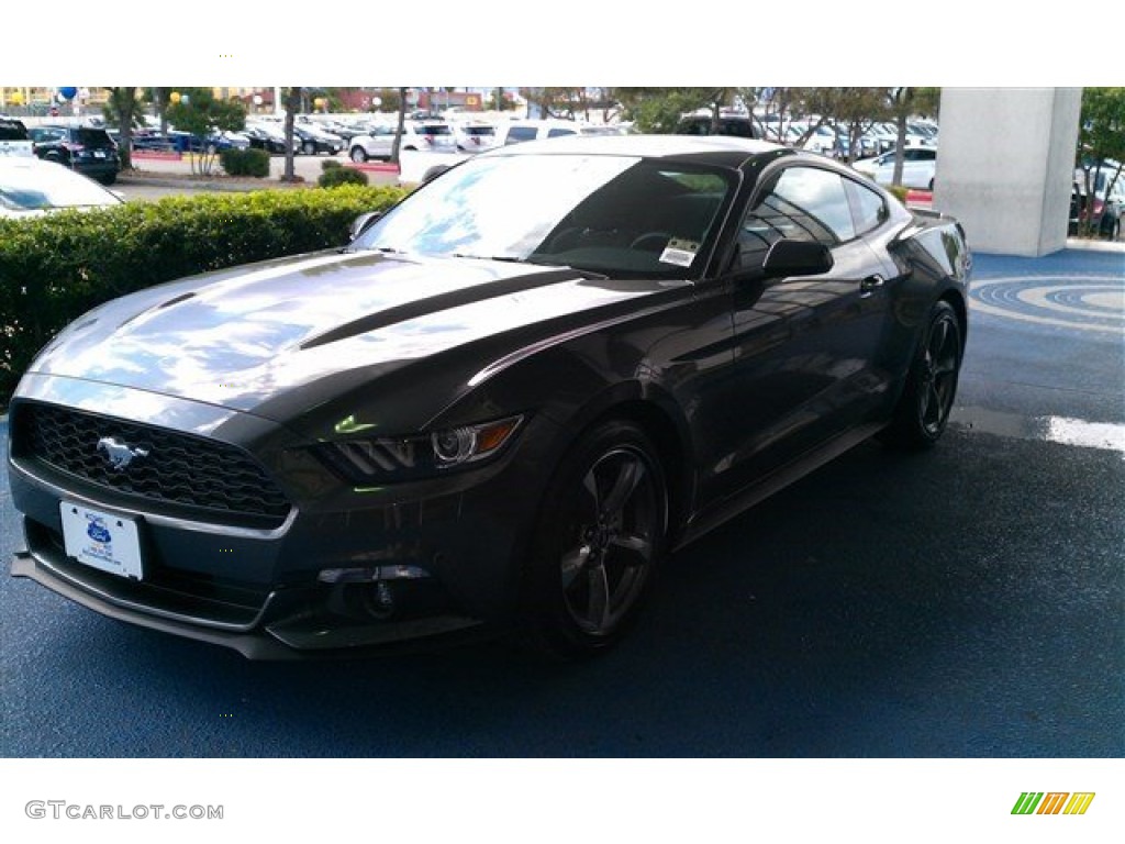 2015 Mustang V6 Coupe - Magnetic Metallic / Ebony photo #6