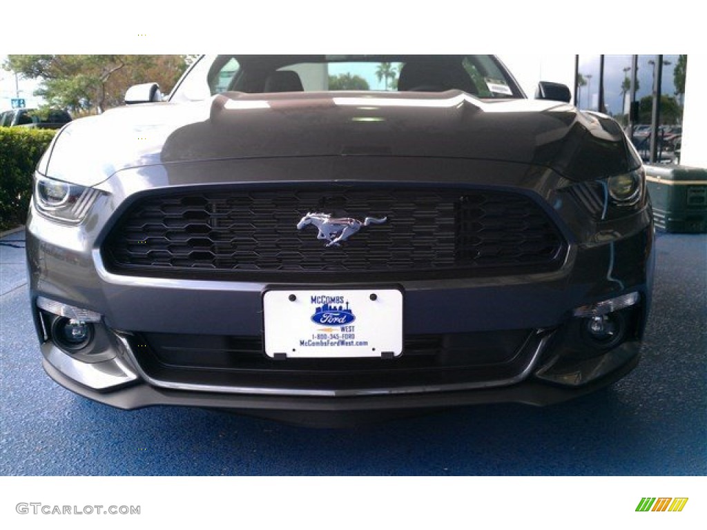 2015 Mustang V6 Coupe - Magnetic Metallic / Ebony photo #10