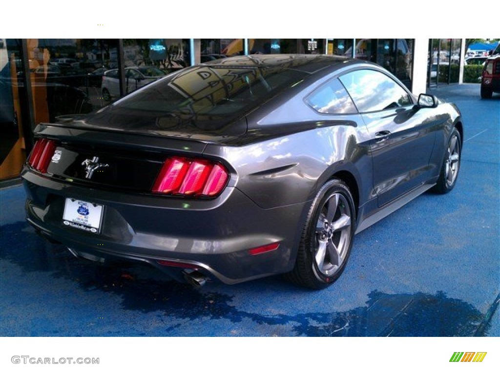 2015 Mustang V6 Coupe - Magnetic Metallic / Ebony photo #11
