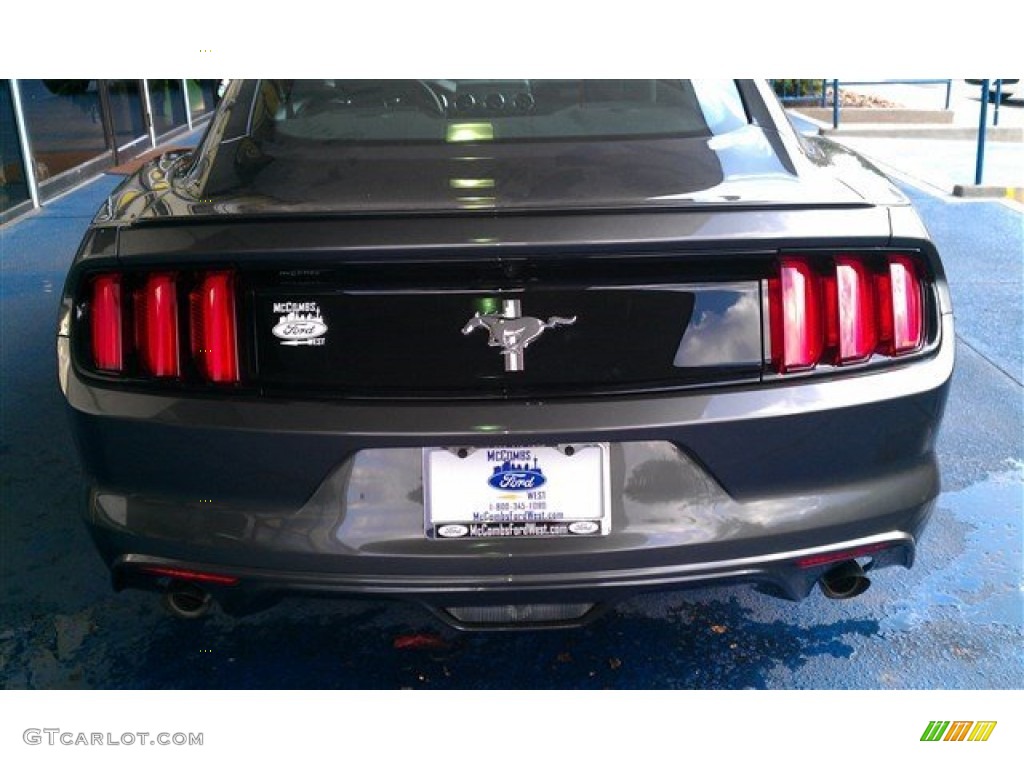 2015 Mustang V6 Coupe - Magnetic Metallic / Ebony photo #13