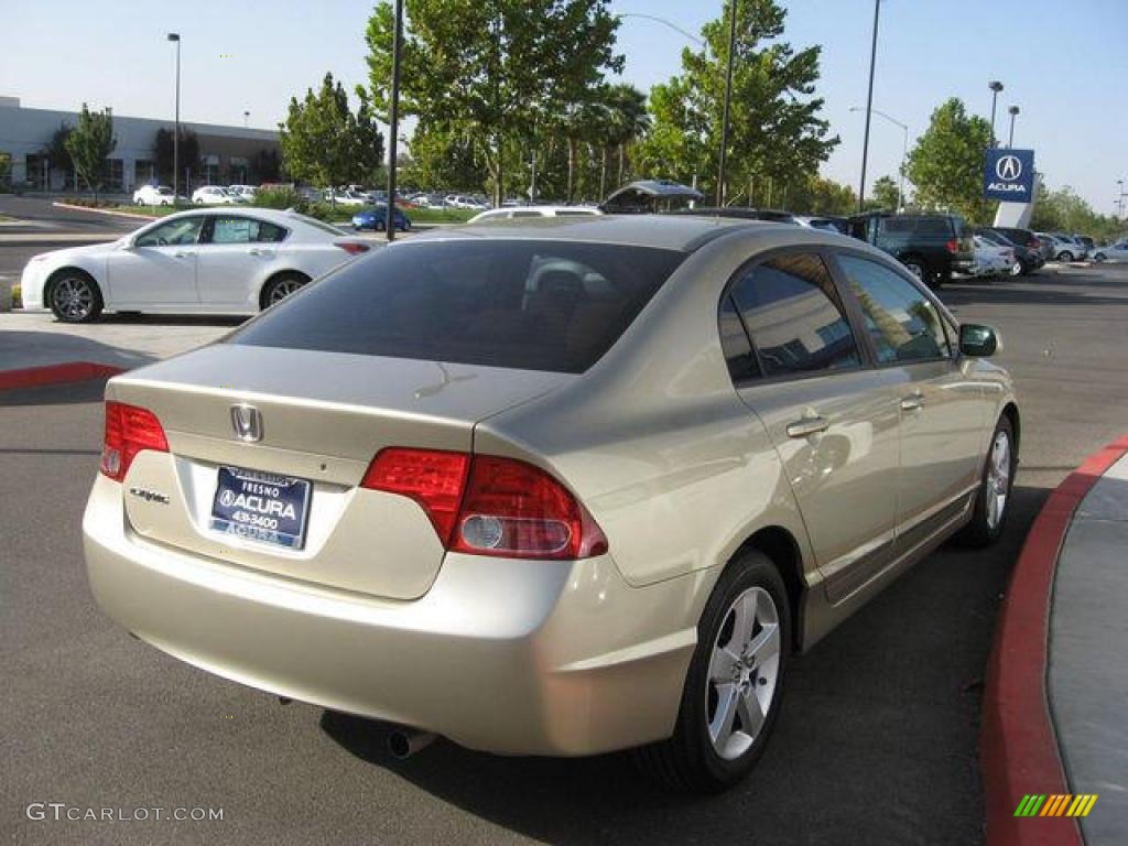 2007 Civic EX Sedan - Borrego Beige Metallic / Ivory photo #3