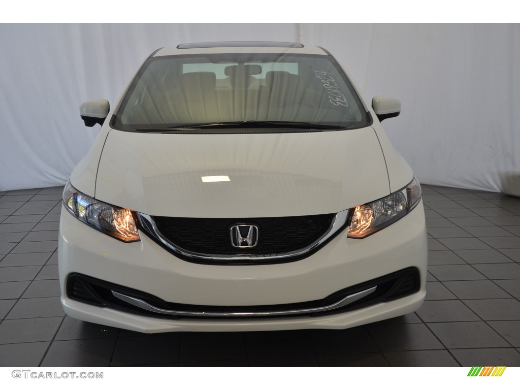 Taffeta White 2015 Honda Civic EX Sedan Exterior Photo #98183646