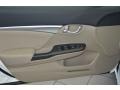 Beige 2015 Honda Civic EX Sedan Door Panel
