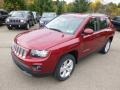 Deep Cherry Red Crystal Pearl 2015 Jeep Compass Latitude 4x4 Exterior