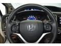 Beige 2015 Honda Civic EX Sedan Steering Wheel