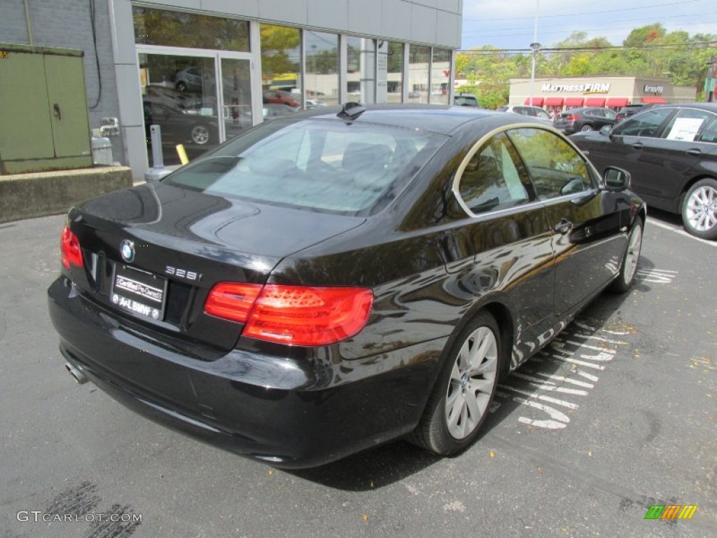 2011 3 Series 328i xDrive Coupe - Jet Black / Black photo #6