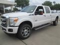 White Platinum 2015 Ford F350 Super Duty Platinum Crew Cab 4x4