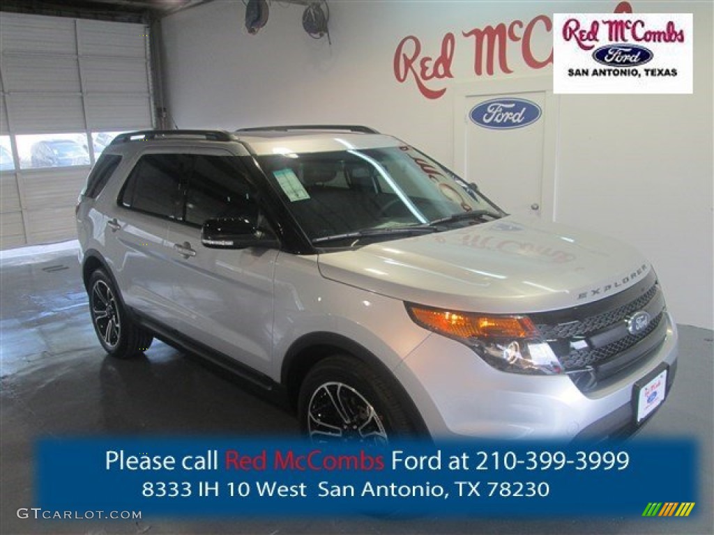 2015 Explorer Sport 4WD - Ingot Silver / Sport Charcoal Black photo #1
