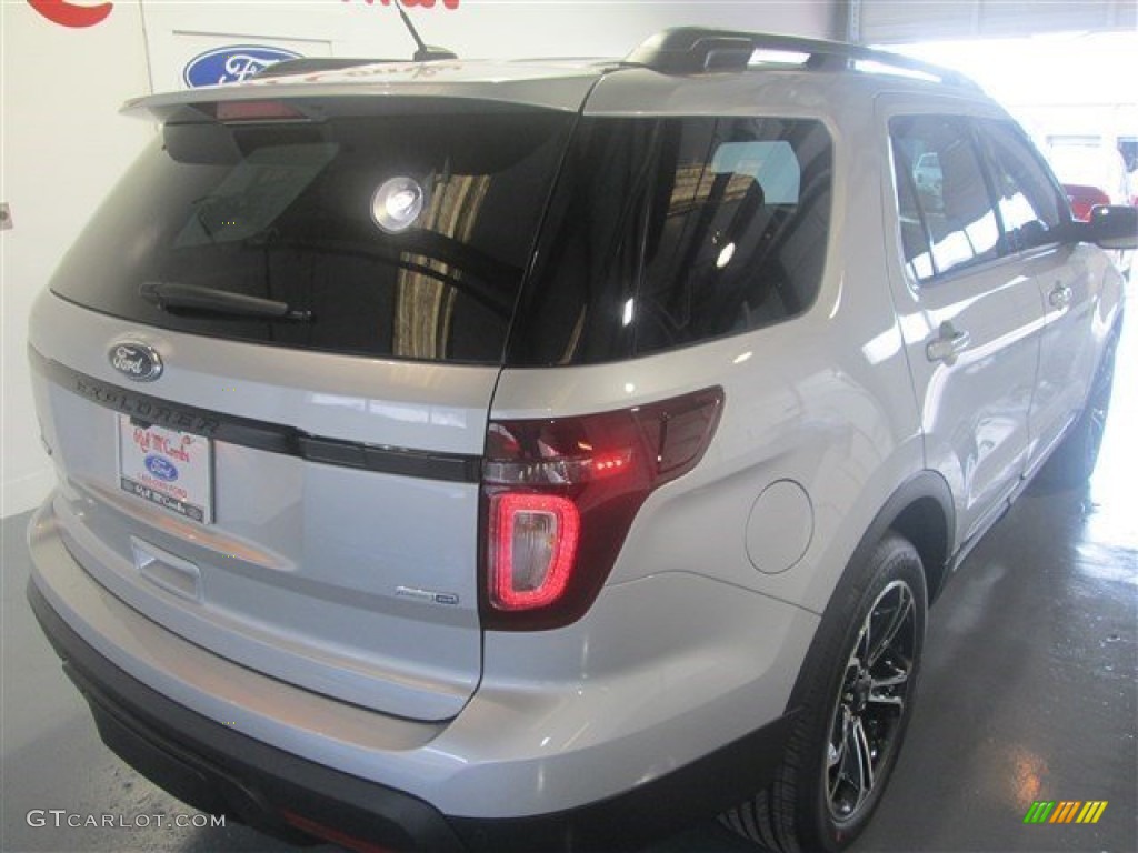 2015 Explorer Sport 4WD - Ingot Silver / Sport Charcoal Black photo #9