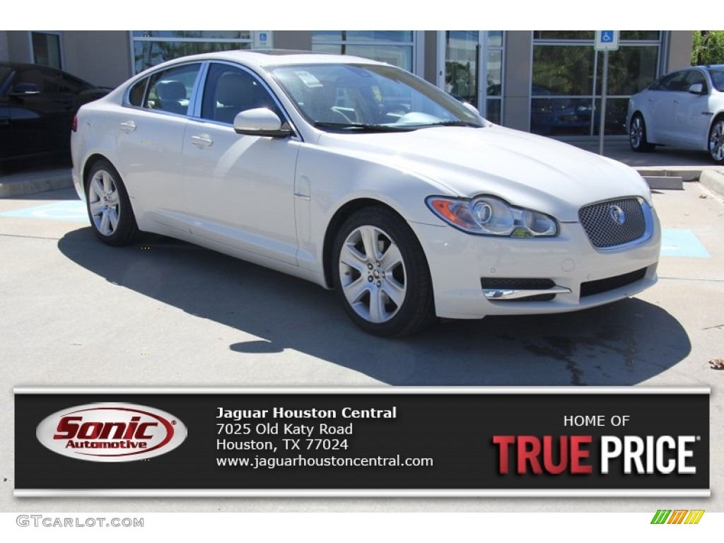 2010 XF Sport Sedan - Porcelain White / Barley photo #1