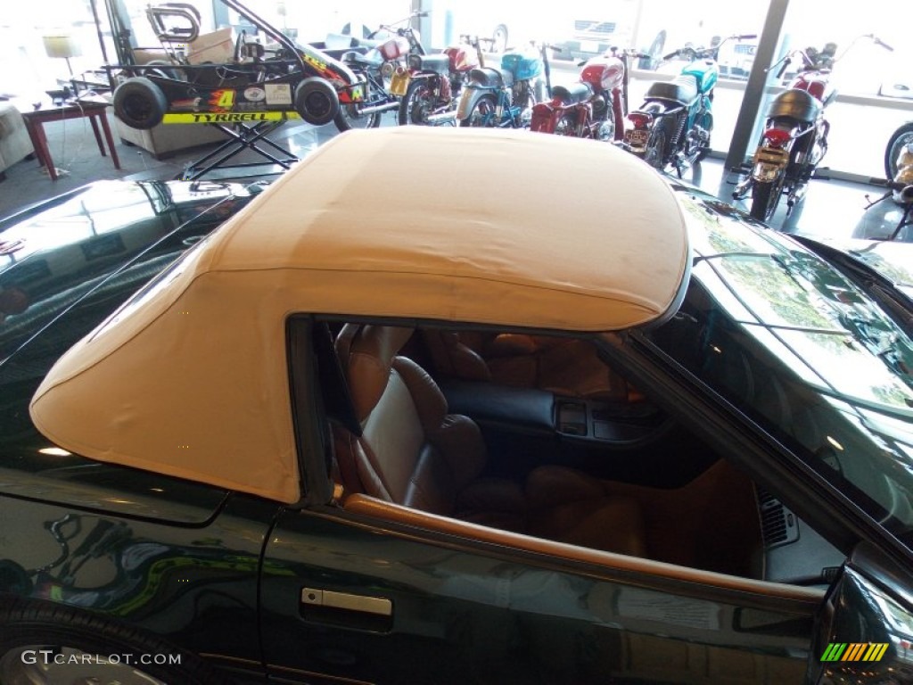 1991 Corvette Convertible - Polo Green Metallic / Saddle photo #3