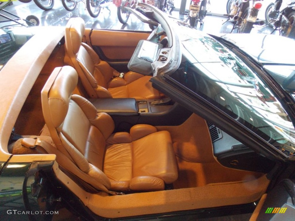 1991 Corvette Convertible - Polo Green Metallic / Saddle photo #8
