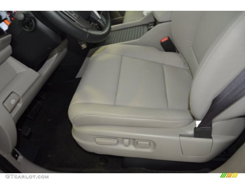 2015 Pilot EX-L - Alabaster Silver Metallic / Gray photo #10