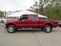 2014 Ruby Red Metallic Ford F250 Super Duty Lariat Crew Cab 4x4  photo #2